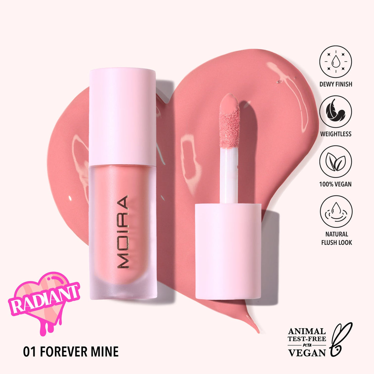 MOIRA - LOVE STEADY LIQUID BLUSH