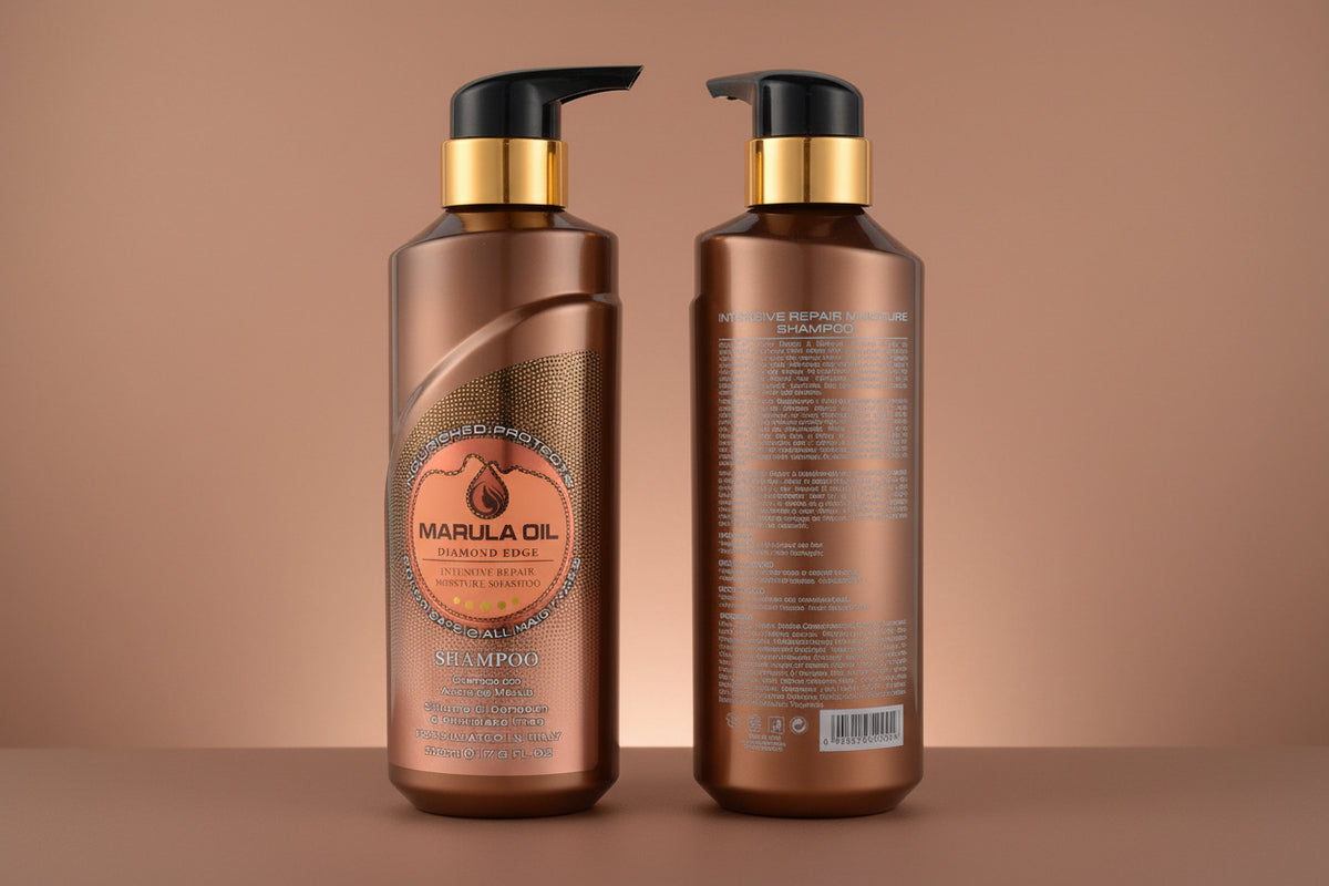DIAMOND EDGE- MARULA OIL- SHAMPOO- 1PC
