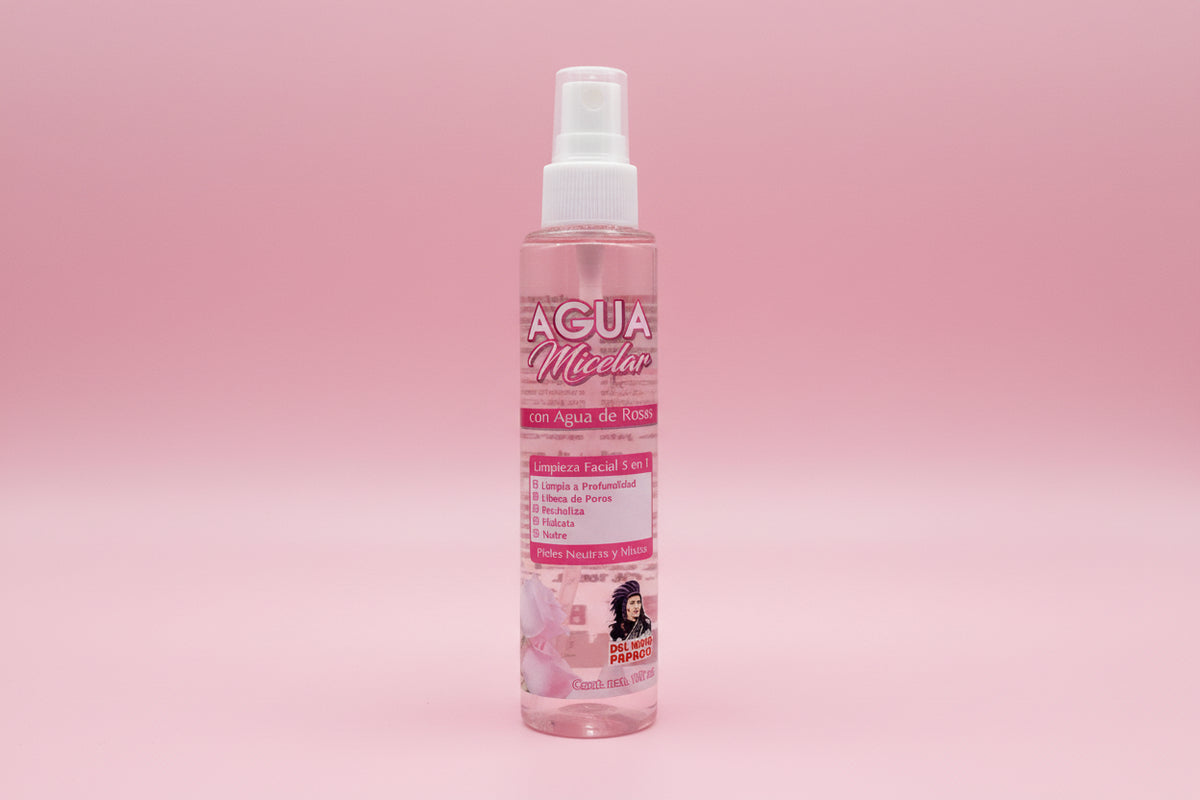 DEL INDIO PAPAGO- AGUA MICELAR CON AGUA DE ROSAS- 1PC
