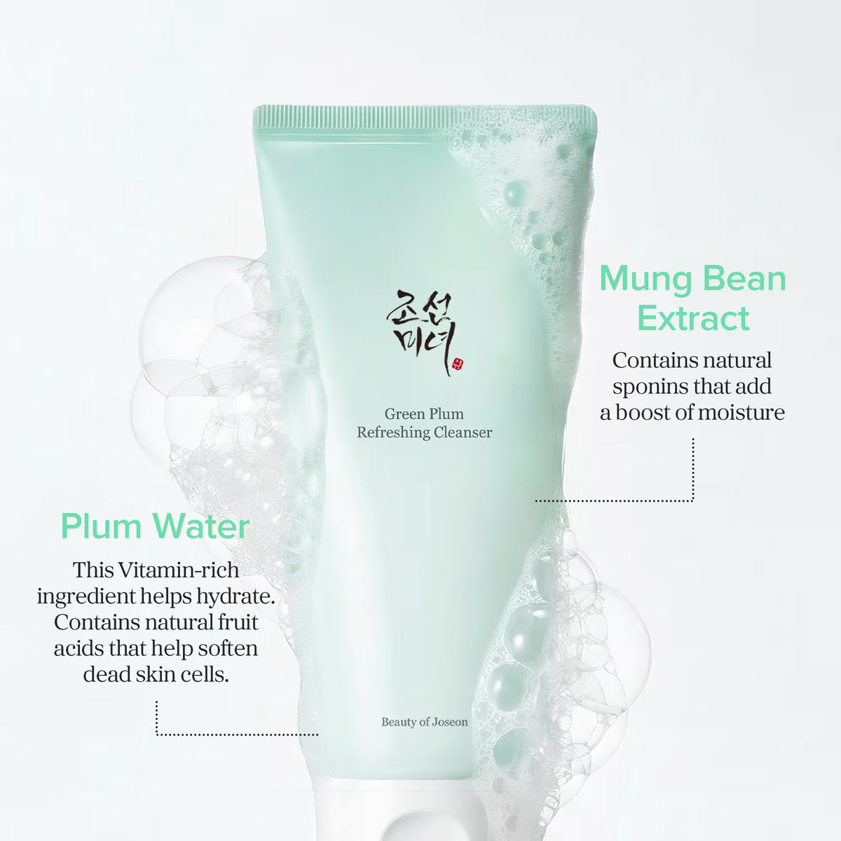 BEAUTY OF JOSEON - GREEN PLUM REFRESHING CLEANSER - (1PC)
