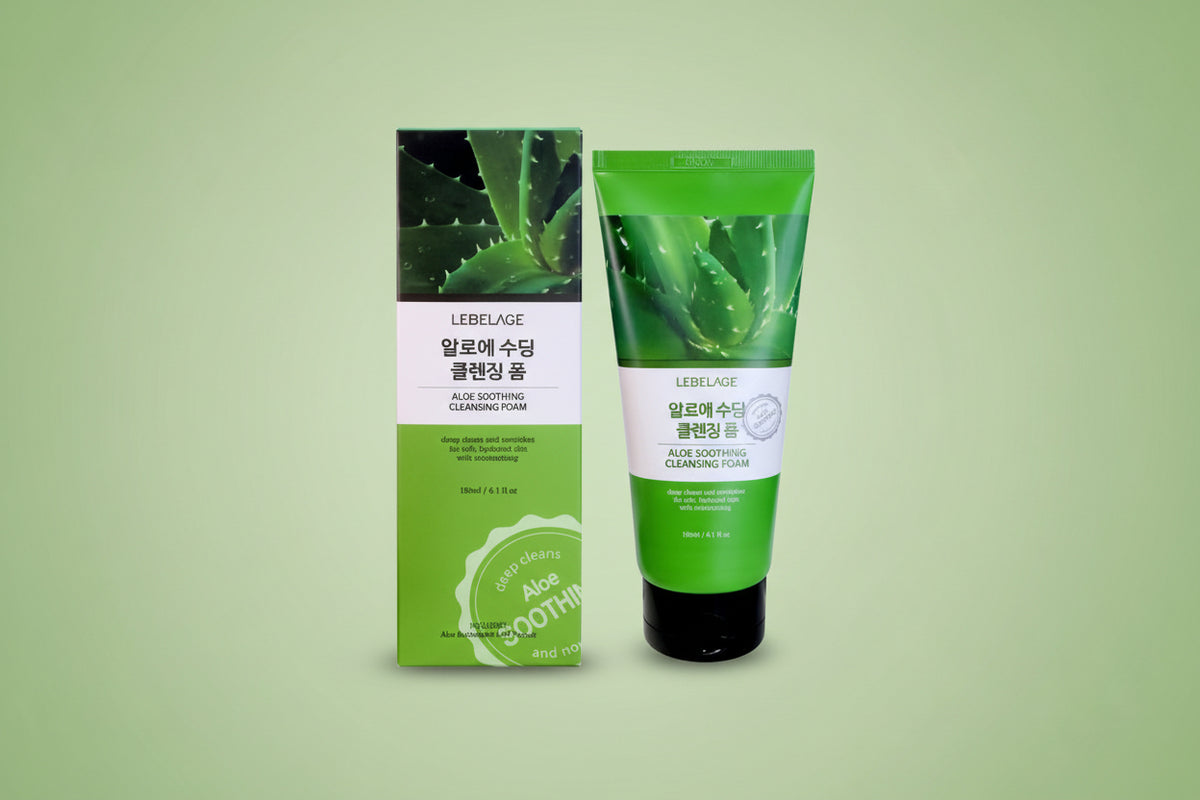 LEBELAGE- ALOE CALMANTE- ESPUMA LIMPIADORA- 1UD
