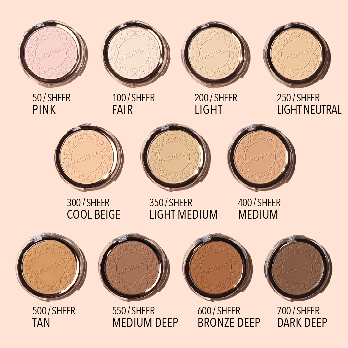 MOIRA - SOFT FOCUS WATERPROOF SETTING POWDER (NEW SHADES)