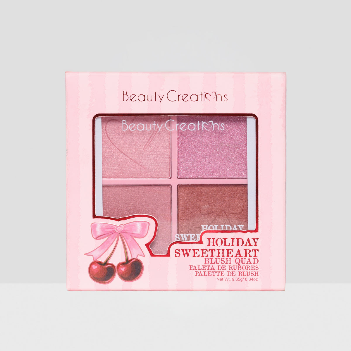 BEAUTY CREATIONS - HOLIDAY SWEETHEART BLUSH QUAD PALETTE - (1PC)