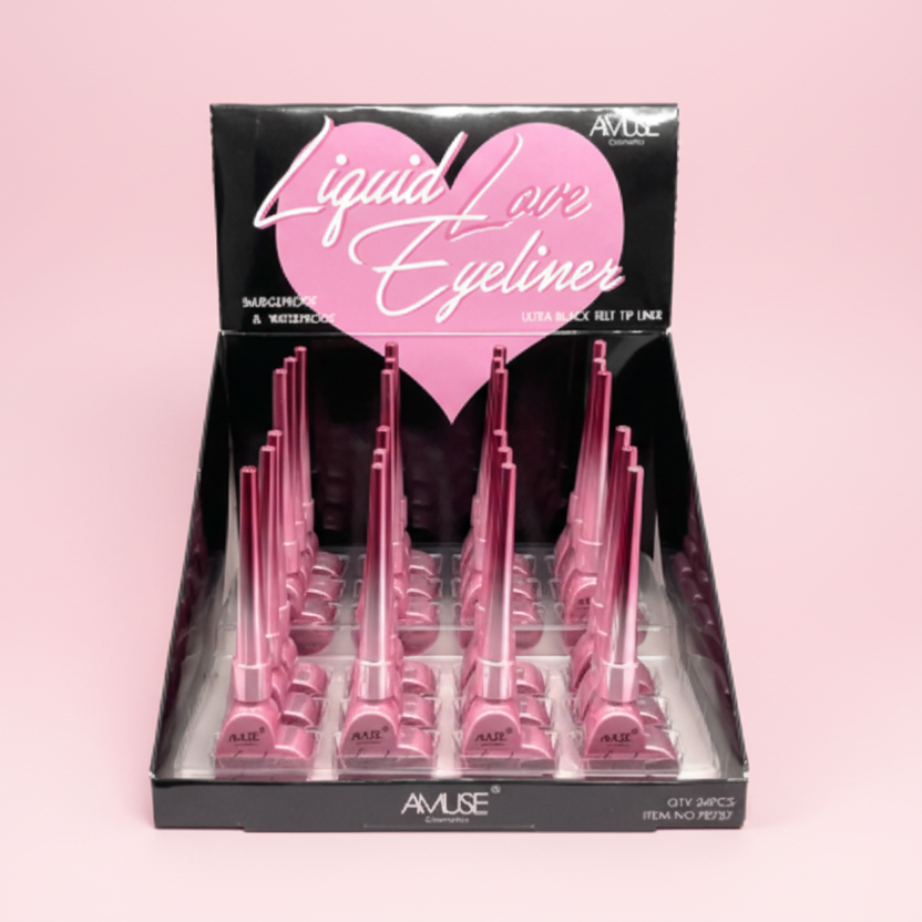 AMUSE - LIQUID LOVE - BLACK EYELINER - DISPLAY (24PCS)