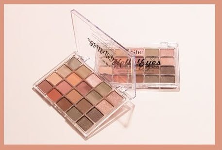 S.HE MAKEUP - HELLO! EYES - 20 COLOR EYESHADOW PALETTE (24PCS)