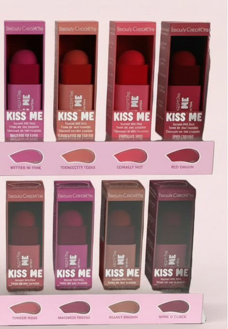 BEAUTY CREATIONS - KISS ME - LIQUID GEL TINT - DISPLAY(48PCS) TESTER HALF OFF