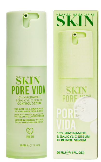 BEAUTY CREATIONS SKIN - PORE VIDA 10% NIACINAMIDE & SALICYLIC ACID SEBUM - CONTROL SERUM - (1PC)
