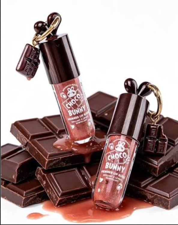 ROMANTIC BEAUTY - CHOCO BUNNY SHIMMER LIP GLOSS (12PCS)