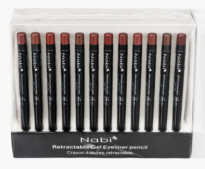 NABI- RETRACTABLE GEL EYE/LIP LINER PENCIL (72PCS)