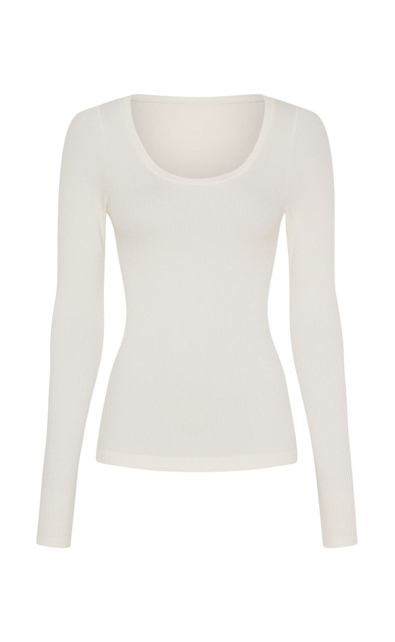 Tim & Simonsen Bluse - Linea Rib - Ivory