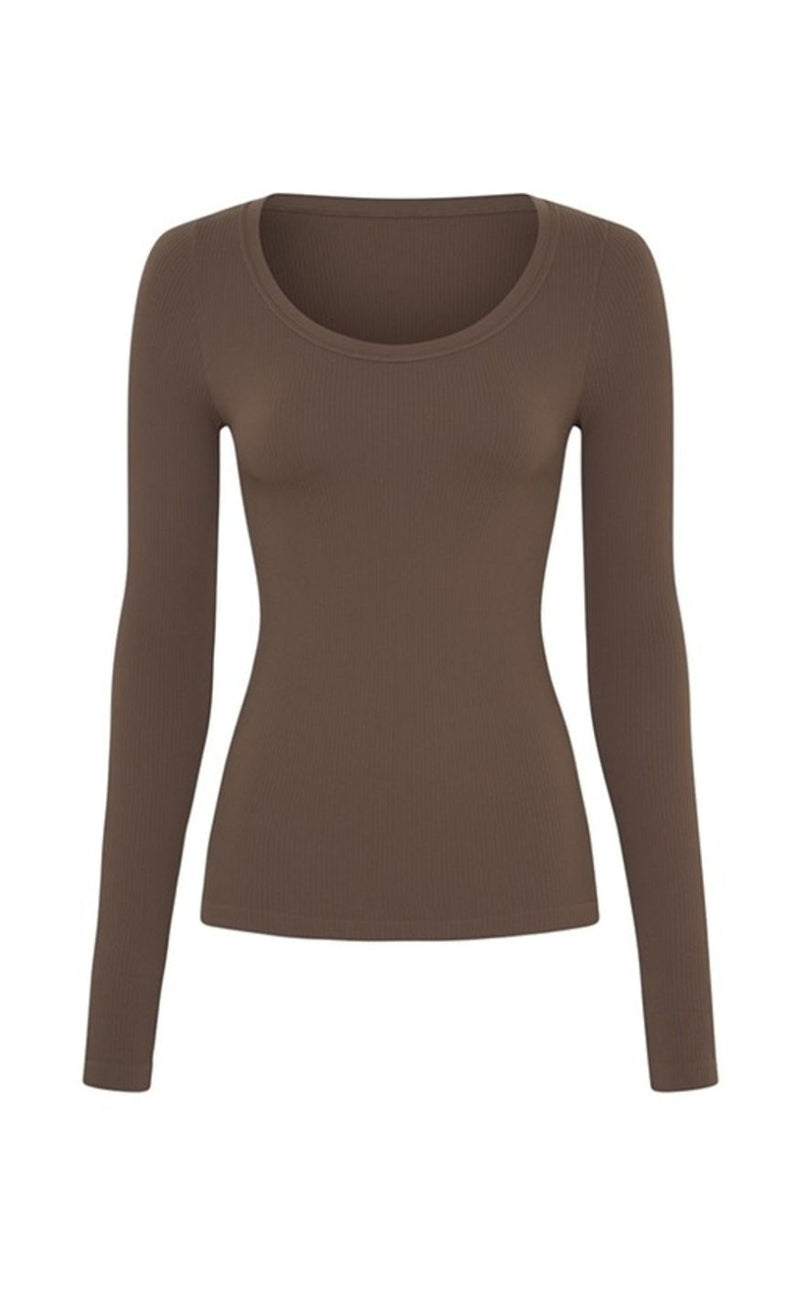 Tim & Simonsen Bluse - Linea Rib - Noce