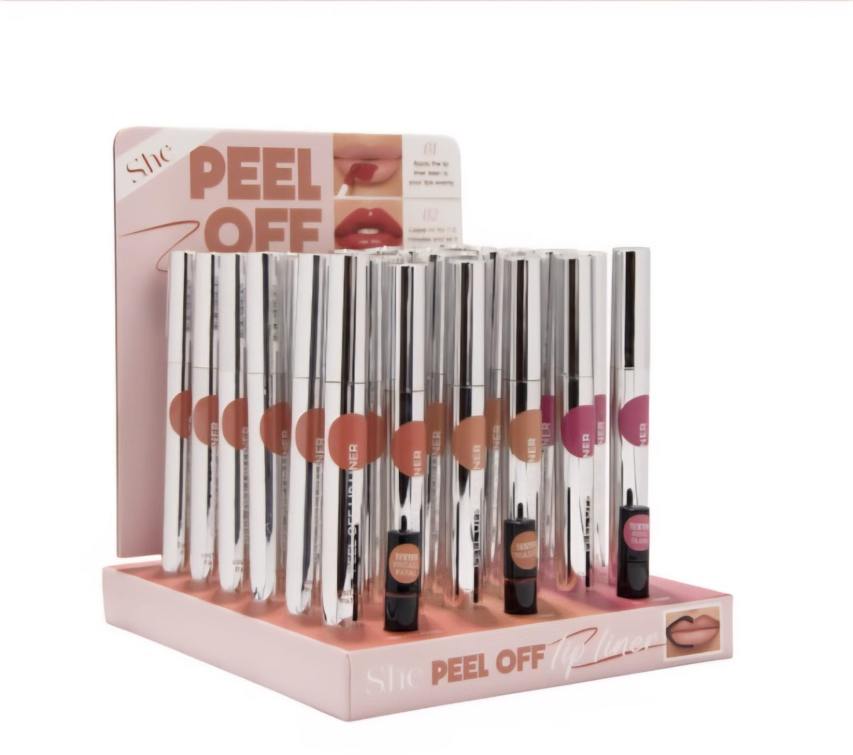 S.HE MAKEUP- PEEL OFF- LIP LINER- 36PCS