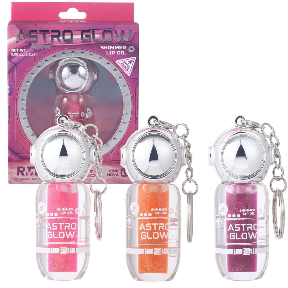 ROMANTIC BEAUTY- ASTRO GLOW- SHIMMER LIP OIL- DISPLAY(12PCS)