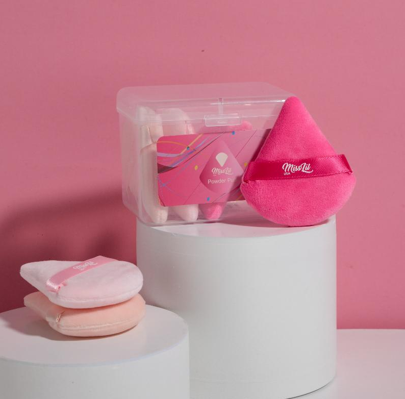 MISS LIL - POWDER PUFF (BOX SET 6 PCS)- 1PC / NEW COLOR/