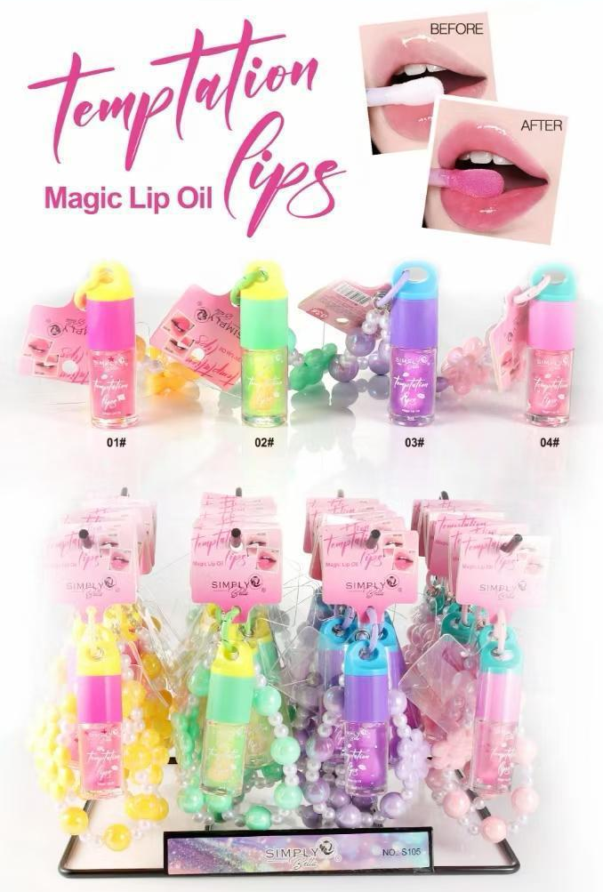 SIMPLY BELLA - TEMPTATION LIPS - MAGIC LIP OIL (32PCS)
