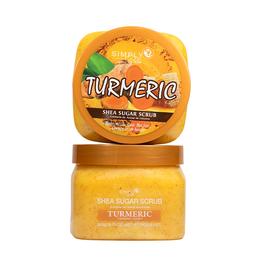 SIMPLY BELLA - TURMERIC - SHEA SUGAR SCRUB - FACE & BODY - (1PC)