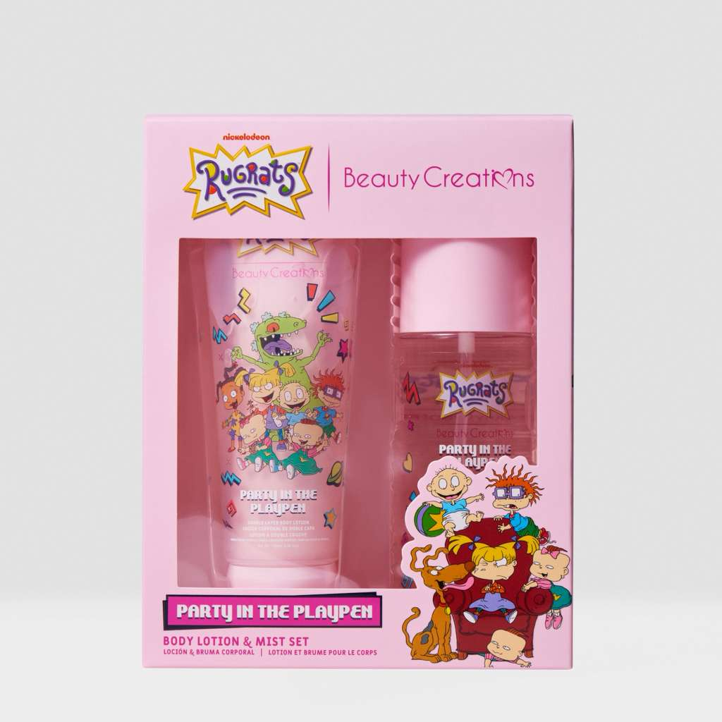 BEAUTY CREATIONS X RUGRATS - PARTY IN THE PLAYPEN BODY LOTION & MIST SET (1SET)