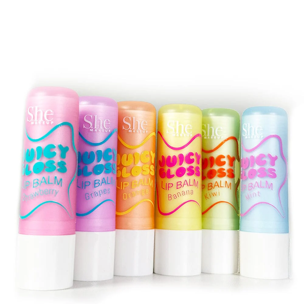 S.HE MAKEUP - JUICY GLOSS - LIP BALM (36PCS)