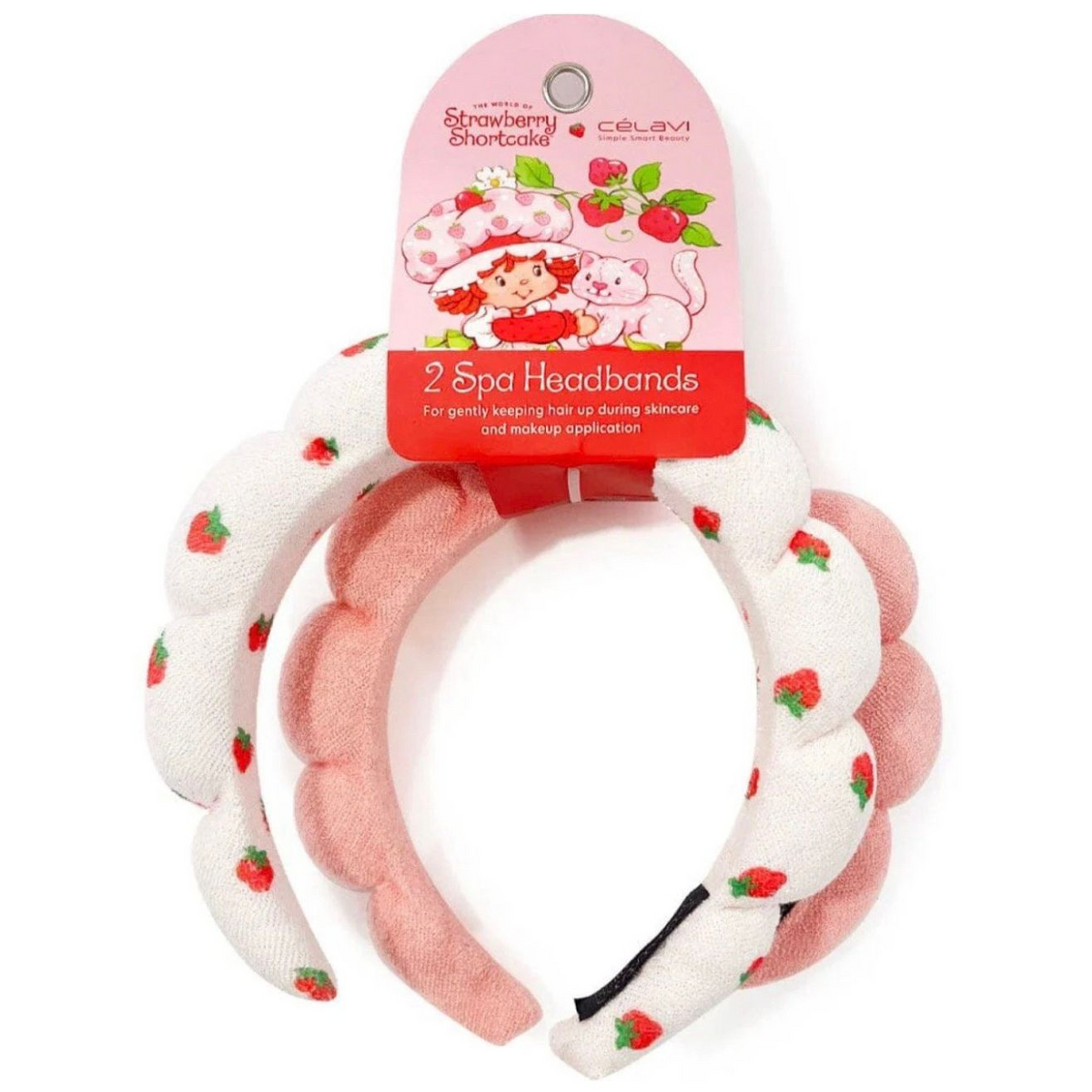 CÉLAVI X STRAWBERRY SHORTCAKE - 2 SPA HEADBANDS - (1PC)