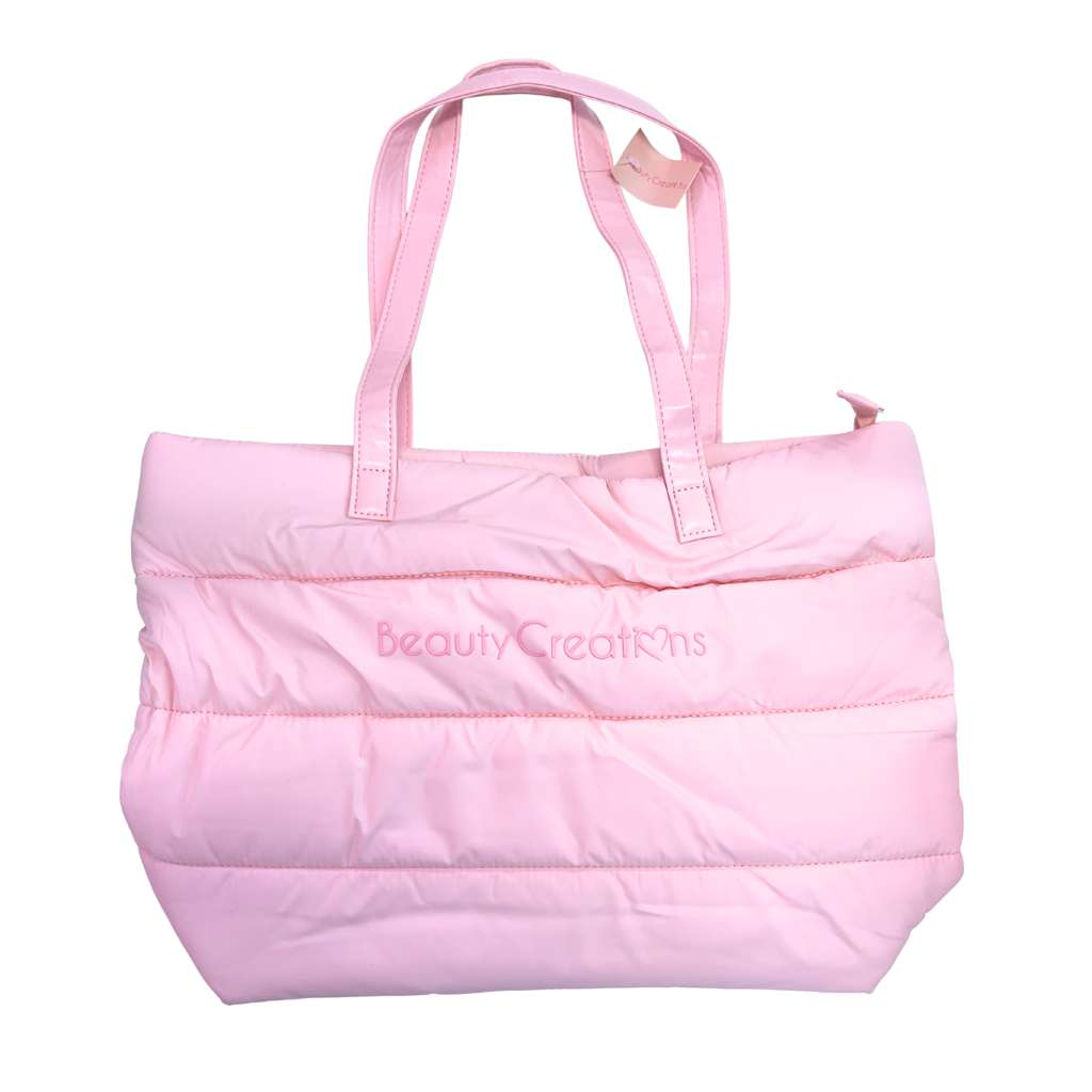 BEAUTY CREATIONS - QUILTED TOTE BAG PINK - (1PC)