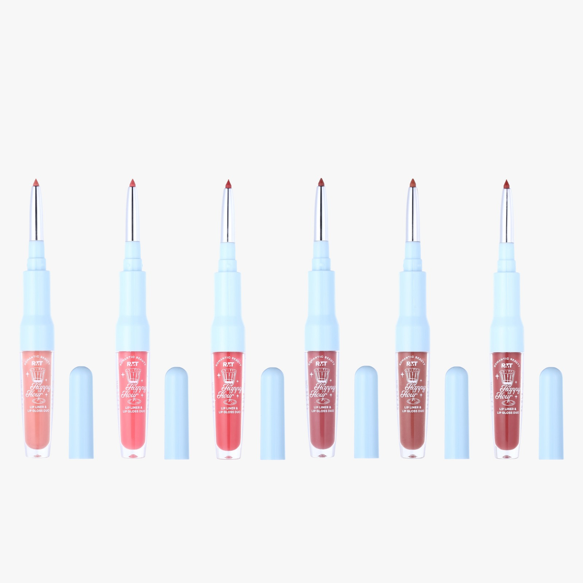 ROMANTIC BEAUTY - HAPPY HOUR LIP LINER & LIP GLOSS DUO - DISPLAY (24PCS)