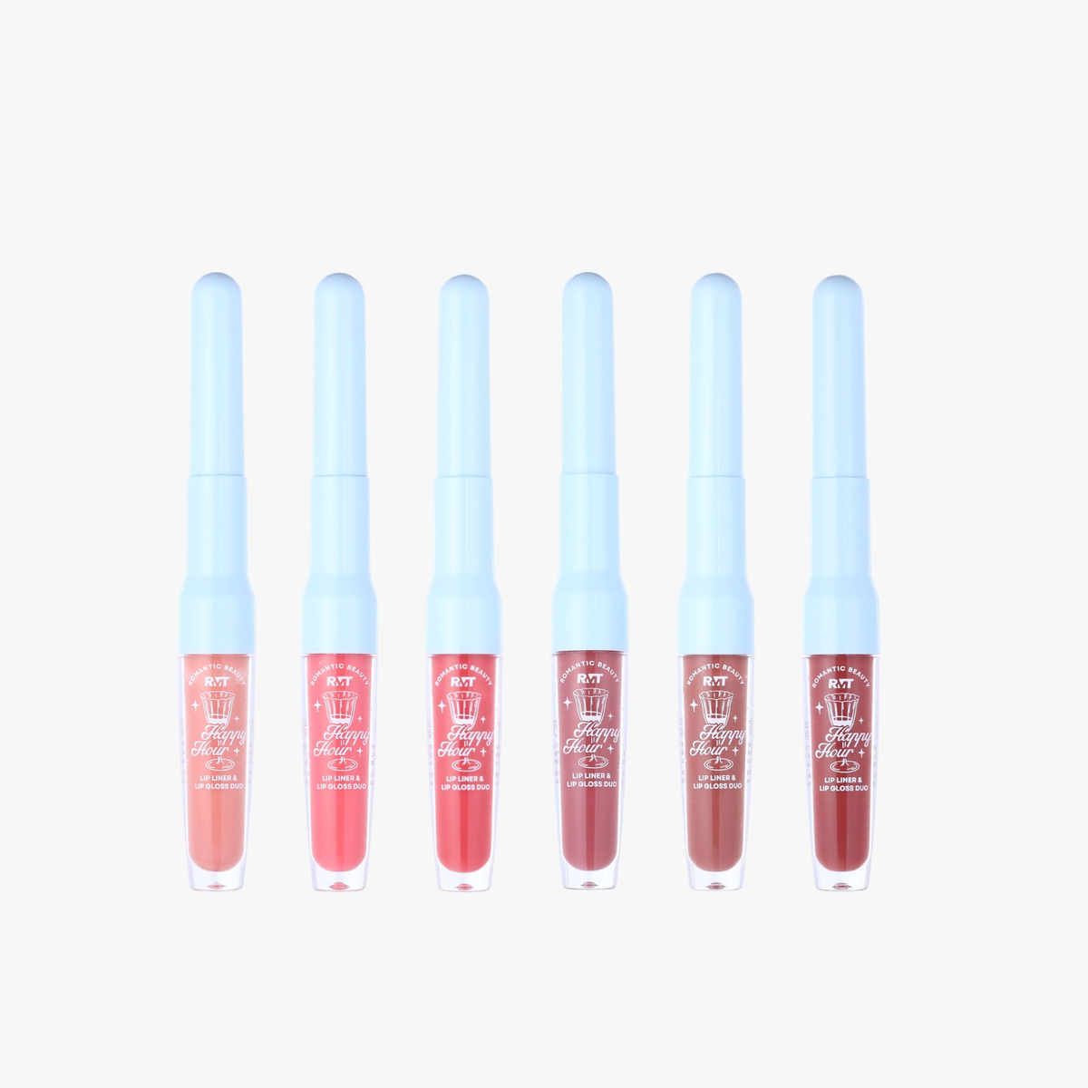 ROMANTIC BEAUTY - HAPPY HOUR LIP LINER & LIP GLOSS DUO - DISPLAY (24PCS)