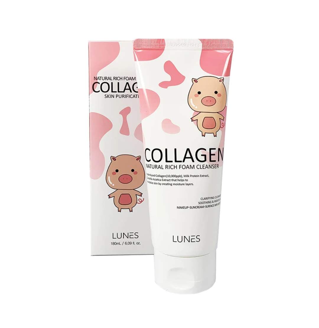 LUNES - MOUSSE NETTOYANTE NATUREL RICHE AU COLLAGÈNE (1PC)