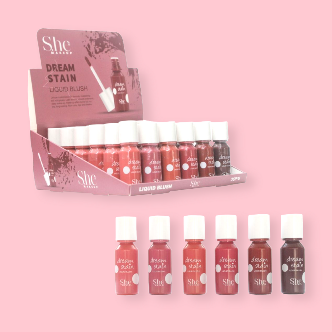 S.HE MAKEUP - BLUSH LIQUIDE DREAM STAIN - PRÉSENTOIR 36 PCS