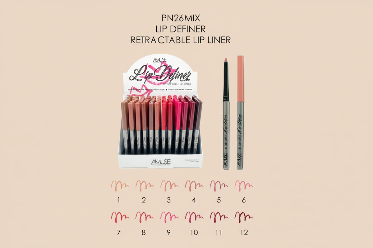 AMUSE - DELINEADOR DE LABIOS RECTABLE LIP DEFINER DISPLAY 72UNDS