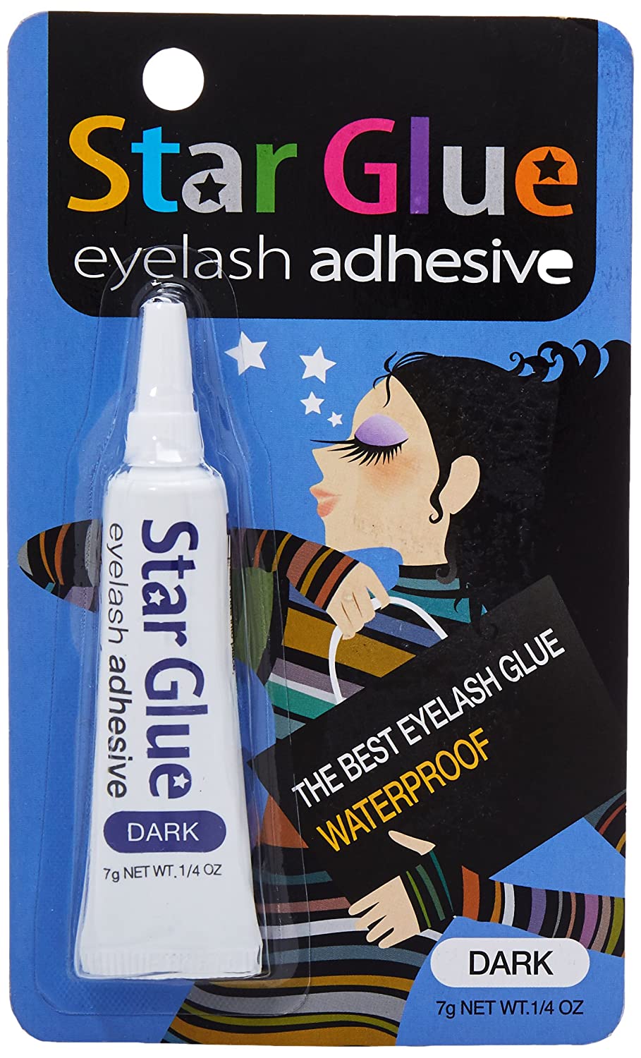 PEGAMENTO ESTRELLA - ADHESIVO PARA PESTAÑAS OSCURO - 12 UDS