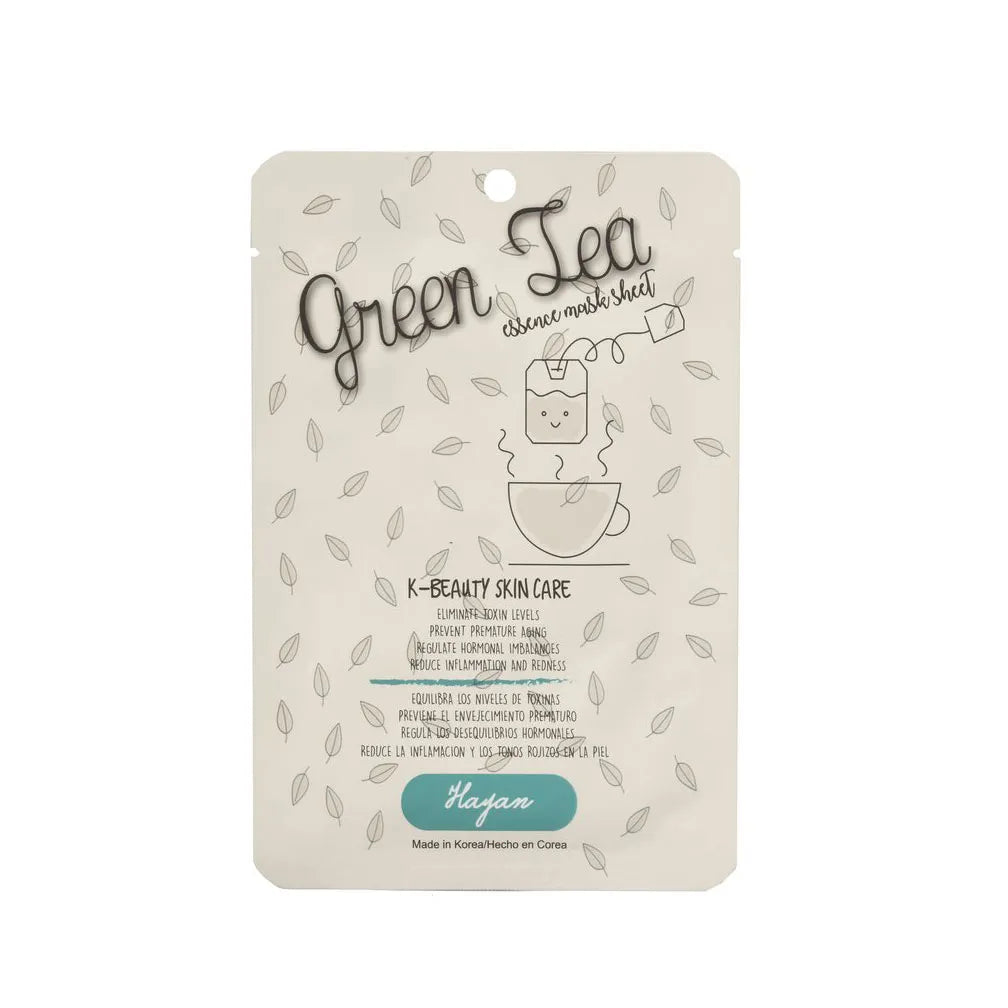HAYAN K-BEAUTY - GREEN TEA ESSENCE MASK SHEET - 10 PCS