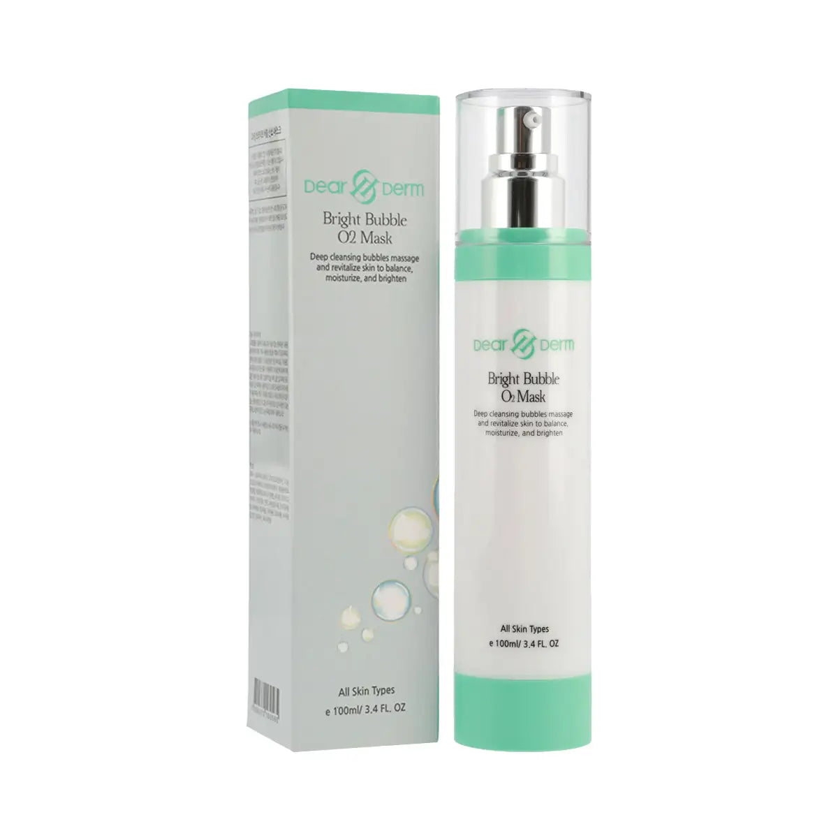DEAR DERM - MÁSCARA DE O2 DE BURBUJA BRILLANTE