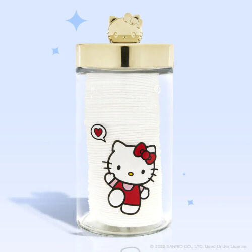 THE CREME SHOP - HELLO KITTY CHIC REUSABLE JAR SET WITH COTTON PADS (1PC)