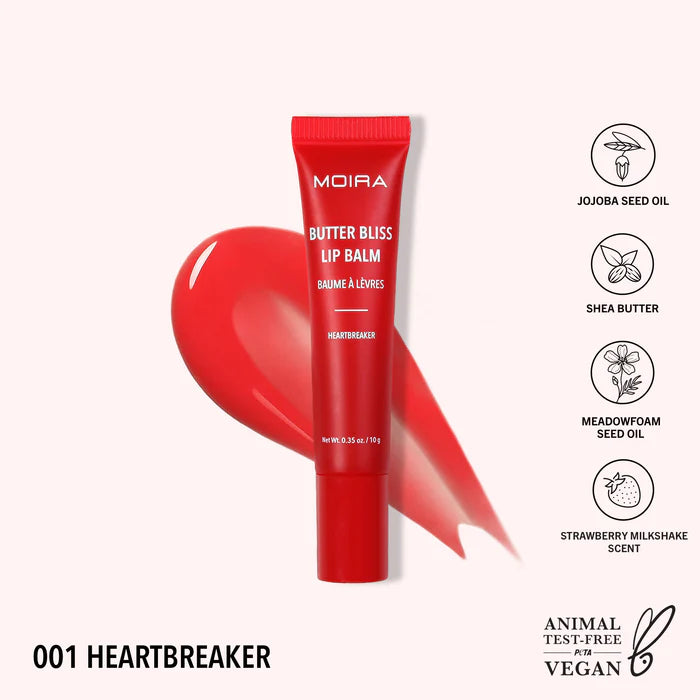 MOIRA- BUTTER BLISS LIP BALM (NEW SHADES AVAILABLE)