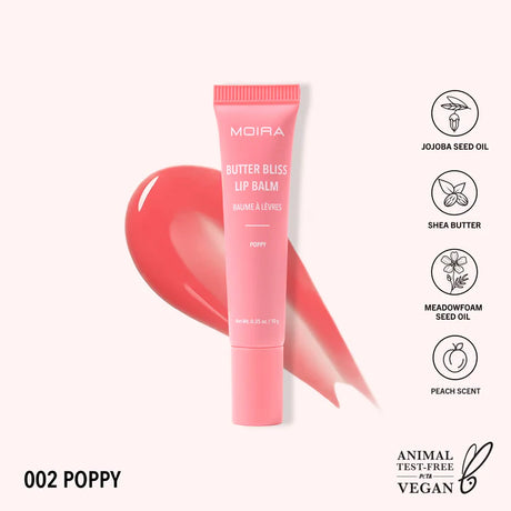 MOIRA- BUTTER BLISS LIP BALM (NEW SHADES AVAILABLE)