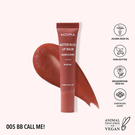 MOIRA- BUTTER BLISS LIP BALM (NEW SHADES AVAILABLE)