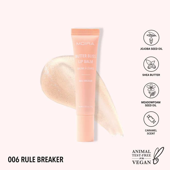 MOIRA- BUTTER BLISS LIP BALM (NEW SHADES AVAILABLE)