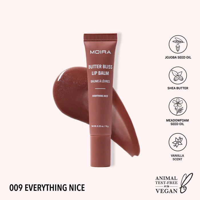 MOIRA- BUTTER BLISS LIP BALM (NEW SHADES AVAILABLE)