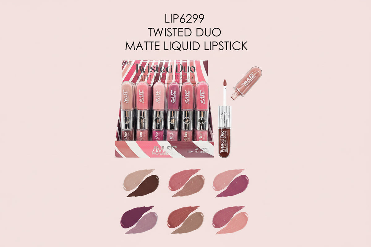 AMUSE - TWISTED DUO - MATTE LIQUID LIPSTICK - DISPLAY(24PCS)