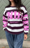 Marta Du Chateau Sweatshirt - Nerina - Bordeaux/Pink