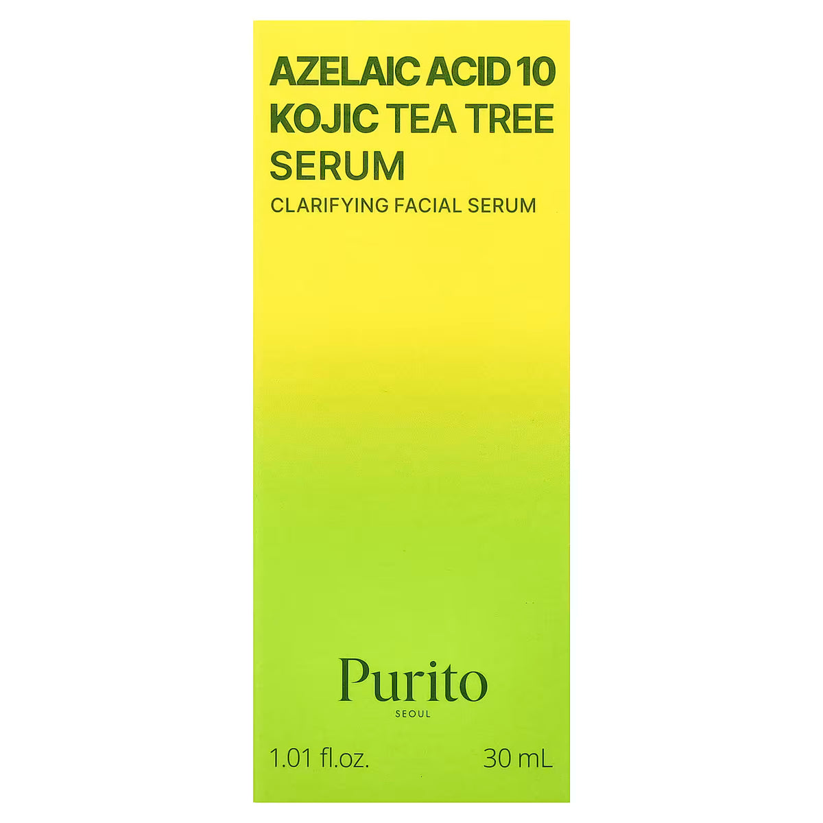 PURITO SEOUL - AZELAIC ACID 10 KOJIC TEA TREE SERUM - (1PC)