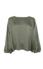 Black Colour Bluse - Mabel LS - Army