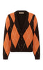 Culture Cardigan - Argyle - Brown Argyle