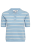 A-View Strik - Elo Polo - Light Blue/White Stripe
