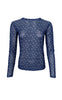 Black Colour Bluse - Annie - Navy Dot