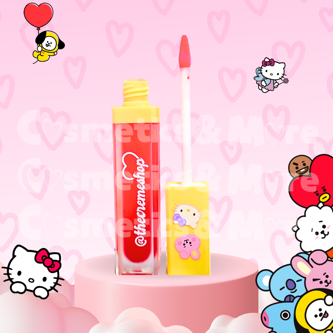 THE CREME SHOP- HELLO KITTY X BT21 -LIP GLOSS ( 1PC)
