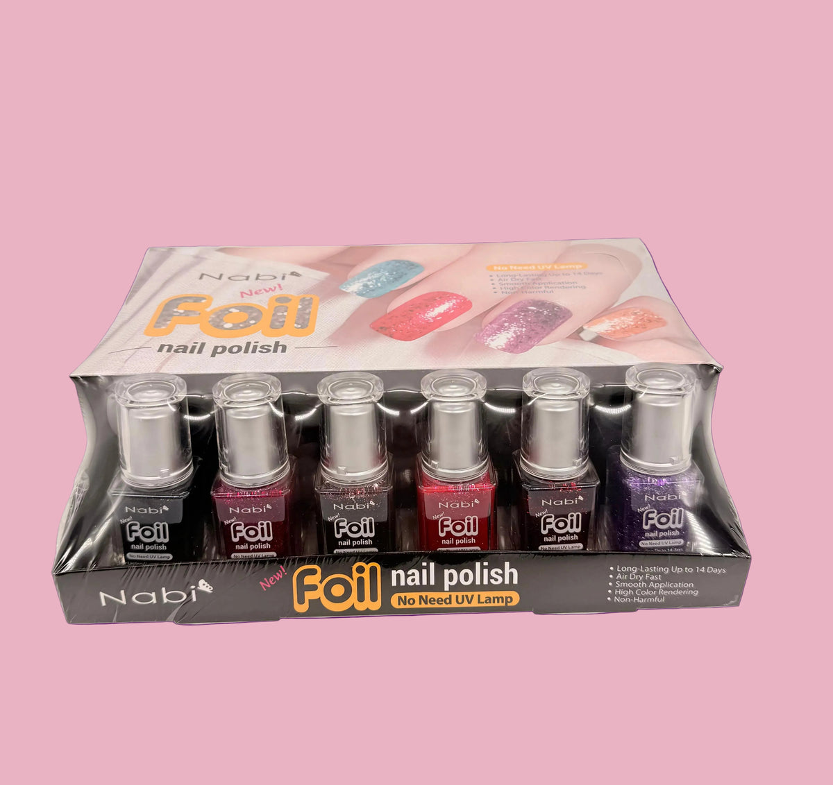 NABI- FOIL NAIL POLISH (DISPLAY 24PCS)