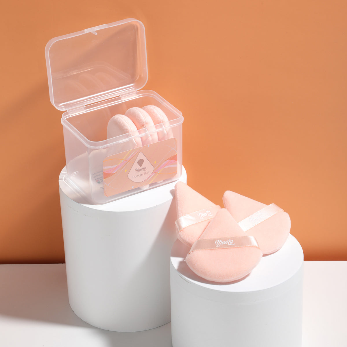 MISS LIL - POWDER PUFF (BOX SET 6 PCS)- 1PC / NEW COLOR/