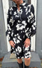 Say INA Copenhagen Kjole - Augusta - Black W. Flowers