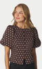 Neo Noir Bluse - Anela Dot - Brown